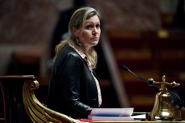 La présidente de l'Assemblée nationale française, Yaël Braun-Pivet.   (STEPHANE DE SAKUTIN/AFP via Getty Images)