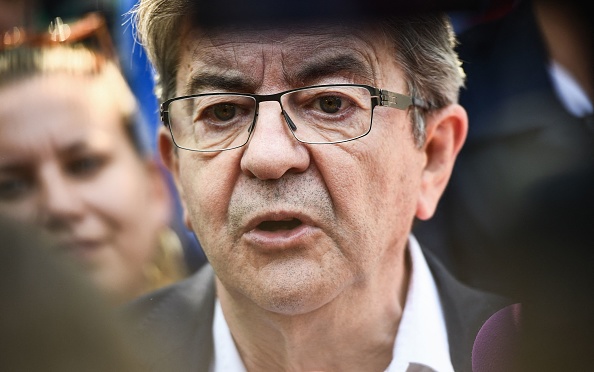 Jean-Luc Mélenchon, chef de file des Insoumis. (Photo CHRISTOPHE ARCHAMBAULT/AFP via Getty Images)