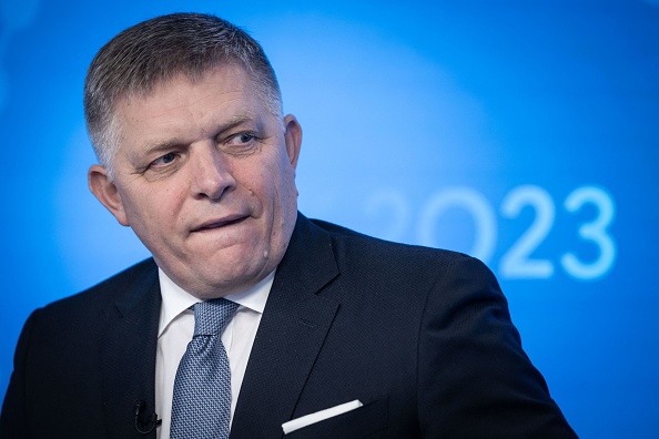 Le nouveau Premier ministre slovaque Robert Fico. (Photo VLADIMIR SIMICEK/AFP via Getty Images)