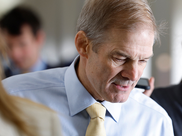 Jim Jordan retourne à une réunion du caucus républicain de la Chambre des représentants au Longworth House Office Building le 13 octobre 2023 à Washington, DC. (Photo Anna Moneymaker/Getty Images)