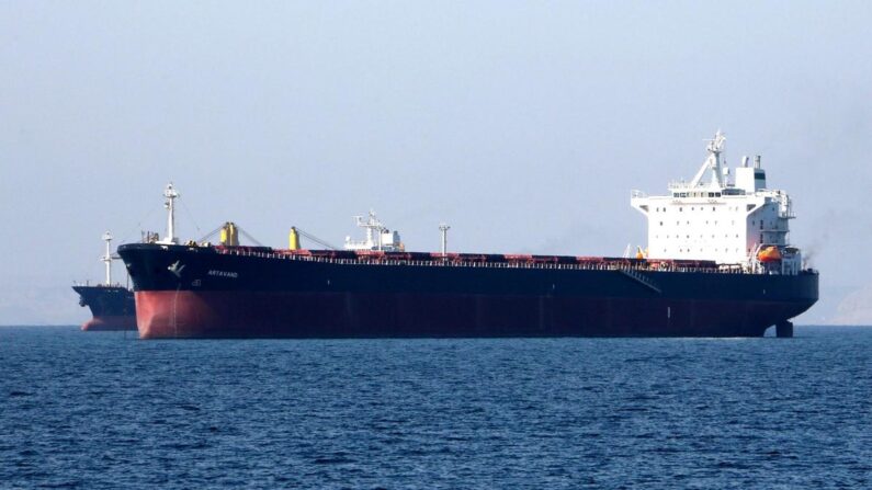 Un pétrolier au large de la ville portuaire iranienne de Bandar Abbas, le 30 avril 2019. (Atta Kenare/AFP via Getty Images)