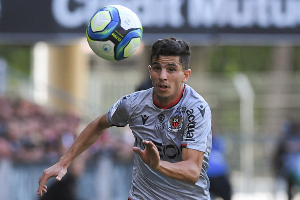 Le défenseur international algérien de Nice Youcef Atal. (Photo LOIC VENANCE/AFP via Getty Images)