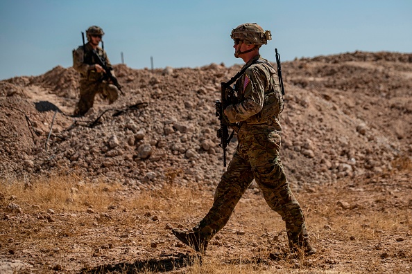 Des soldats américains dans le village syrien d'al-Hashisha en 2019. Illustration. (Photo DELIL SOULEIMAN/AFP via Getty Images)