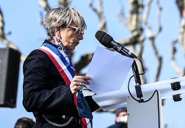 Marie-Hélène Thoraval, maire de Romans-sur-Isère. (Crédit photo Olivier CHASSIGNOLE/AFP via Getty Images)