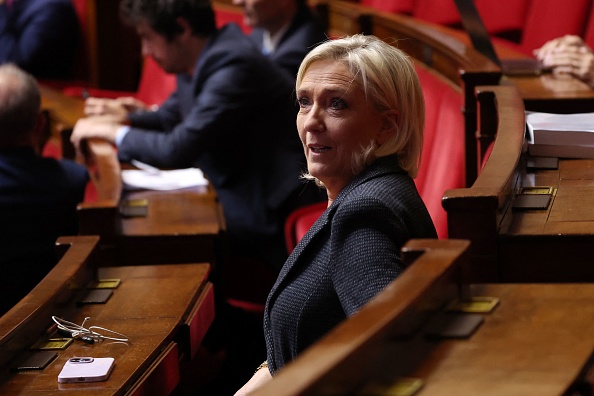 « J'appelle l'ensemble de nos adhérents et de nos électeurs à venir se joindre à cette marche », déclare Marine Le Pen. (Photo EMMANUEL DUNAND/AFP via Getty Images)