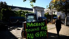 Agen : les agriculteurs en colère déversent du lisier devant la préfecture