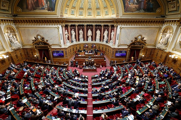 Le sénateur Joël Guerriau  a été mis en examen et placé sous contrôle judiciaire vendredi soir. (Photo GEOFFROY VAN DER HASSELT/AFP via Getty Images)