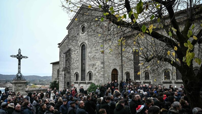 Collégiale de Saint-Donart-sur-l’Herbasse, dans la Drôme, le 24 novembre 2023. (Photo OLIVIER CHASSIGNOLE/AFP via Getty Images)