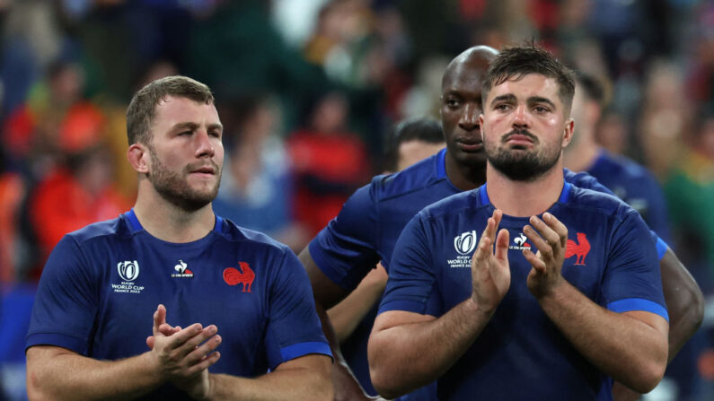 Grégory Alldritt, (à.d) a terminé la Coupe du monde de rugby fatigué, et ne devrait pas revenir sur les terrains avant plusieurs semaines. (Photo : EMMANUEL DUNAND/AFP via Getty Images)