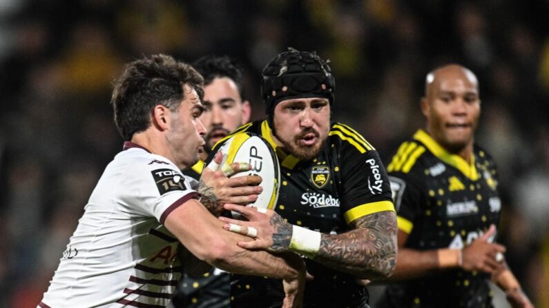 La Rochelle, a réussi à renverser Bordeaux-Bègles dans une fin de match irrésistible pour lancer définitivement sa saison dimanche en clôture de la 7e journée de Top 14. (Photo : XAVIER LEOTY/AFP via Getty Images)