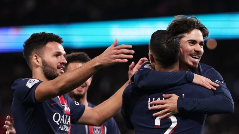 Paris domine Montpellier 3-0 au Parc des Princes vendredi en ouverture de la 11e journée de Ligue 1. (Photo : FRANCK FIFE/AFP via Getty Images)