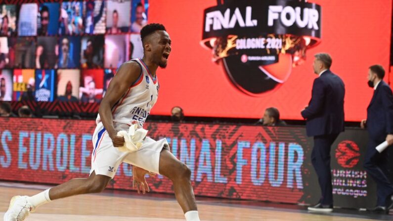 Rodrigue Beaubois a déclaré mardi être "partant" pour rejoindre l'équipe de France, dont il n'a jamais porté le maillot, en vue des Jeux olympiques de Paris en 2024. (Photo : INA FASSBENDER/AFP via Getty Images)