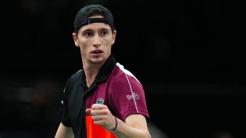 Le n°1 français Ugo Humbert a facilement écarté Fabio Fognini vendredi pour rallier la finale du tournoi de Metz qu'il "rêve de gagner", chez lui. (Photo : DIMITAR DILKOFF/AFP via Getty Images)