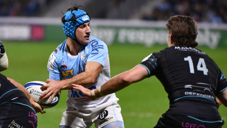 Bayonne a manqué vendredi soir ses premiers pas en Champions Cup dans son antre de Jean-Dauger, s'inclinant d'un petit point devant les Ecossais de Glasgow. (Photo : GAIZKA IROZ/AFP via Getty Images)