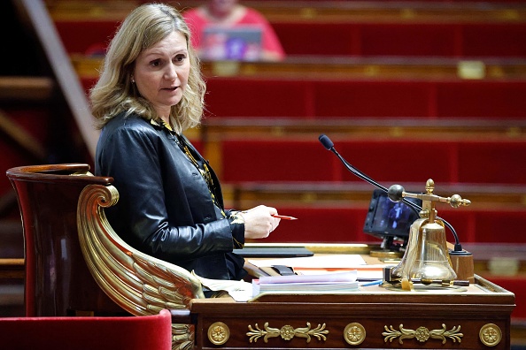 La présidente de l'Assemblée nationale Yaël Braun-Pivet. (Photo LUDOVIC MARIN/AFP via Getty Images)