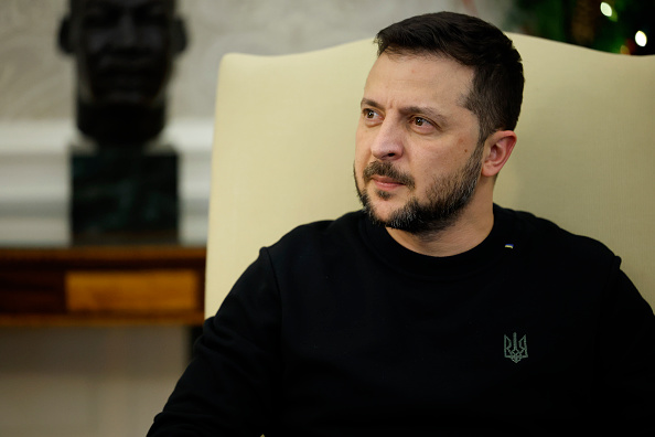 Le président ukrainien Volodymyr Zelensky essaye de cimenter le soutien des pays nordiques. (Photo Chip Somodevilla/Getty Images)