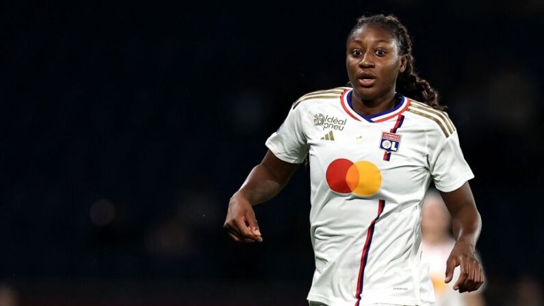 Lyon s'est facilement imposé 3 à 1 aux dépens du club norvégien de Brann, mercredi au Groupama stadium en match de la 3e journée de Ligue des champions de football féminin. (Photo : FRANCK FIFE/AFP via Getty Images)