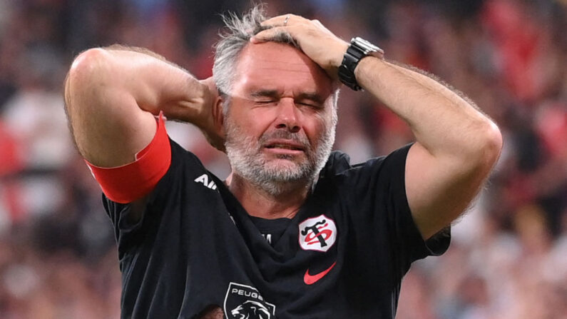 Ugo Mola (entraîneur de Toulouse, après la défaite 27-12 contre le Stade français): "Je n'ai pas de problème à dire que le Stade français a juste été meilleur ce soir." (Photo : FRANCK FIFE/AFP via Getty Images)