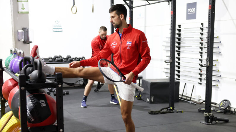 À 36 ans, Novak Djokovic se voit jouer jusqu'à quarante ans ou plus, a-t-il déclaré mardi. (Photo : Clive Brunskill/Getty Images for ITF)