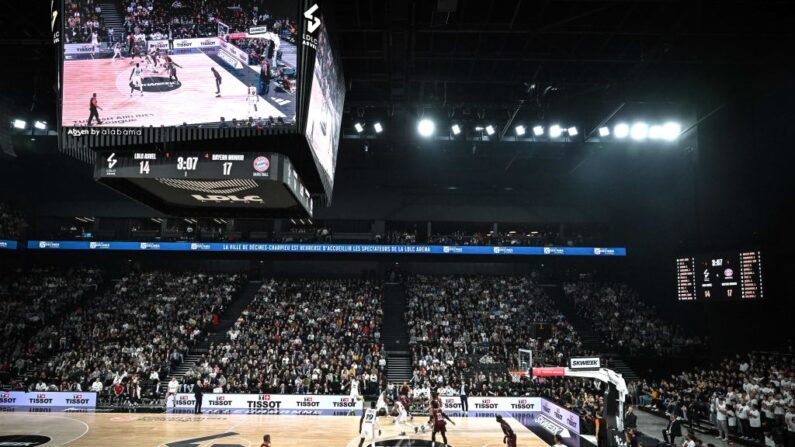 L'Asvel a été largement dominée par le club allemand d'Alba Berlin 88 à 63, vendredi dans sa salle de l'Astroballe de Villeurbanne en match de la 21e journée d'Euroligue. (Photo : OLIVIER CHASSIGNOLE/AFP via Getty Images)