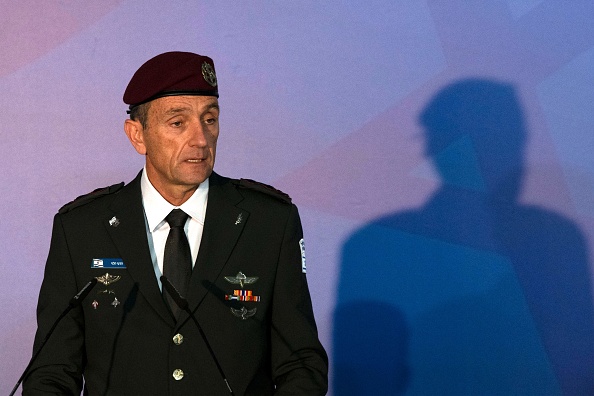 Le nouveau chef d'état-major de l'armée israélienne, Herzi Halevi, lors de la cérémonie officielle de sa nomination à Jérusalem le 16 janvier 2023. (MAYA ALLERUZZO/POOL/AFP via Getty Images)