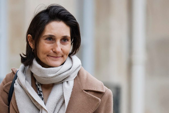 La ministre de l'Éducation nationale, des Sports et des Jeux olympiques, Amélie Oudea-Castera. (Photo LUDOVIC MARIN/AFP via Getty Images)