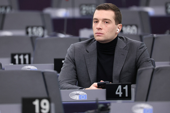 Le président du Rassemblement National (RN) et député européen Jordan Bardella. (Photo FREDERICK FLORIN/AFP via Getty Images)