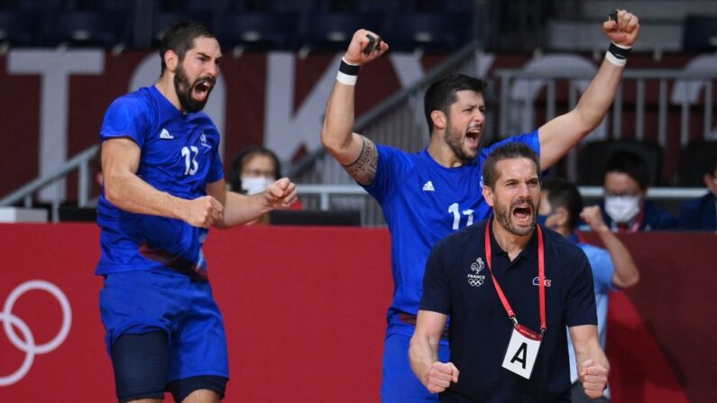 Les handballeurs français se sont imposés face à la Tunisie jeudi à Nantes. (Photo : FRANCK FIFE/AFP via Getty Images)