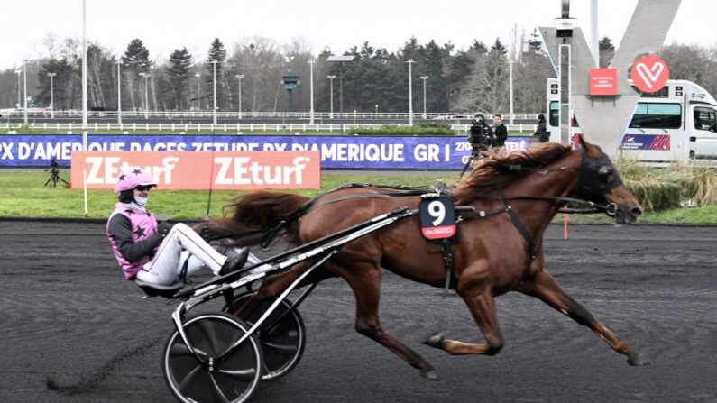 L’hippodrome de Vincennes va accueillir dimanche la plus grande course de trot attelé du monde, le Prix d’Amérique. (Photo : STEPHANE DE SAKUTIN/AFP via Getty Images)