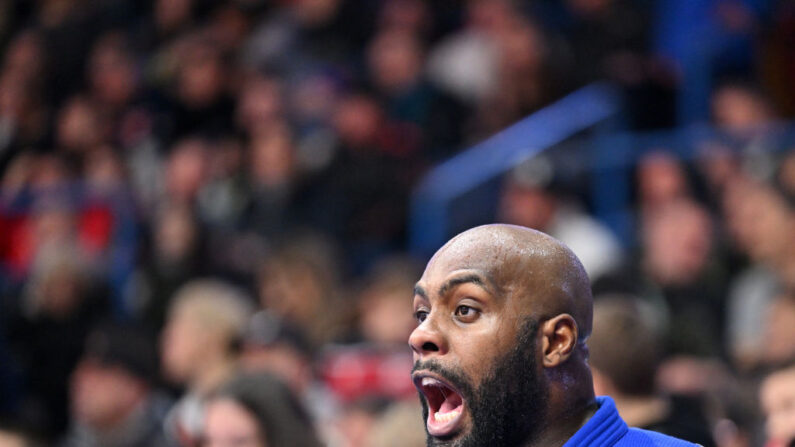 Le triple champion olympique de judo Teddy Riner va participer au prestigieux Grand Slam de Paris le 4 février prochain, à six mois des JO. (Photo : OLIVER BUNIC/AFP via Getty Images)