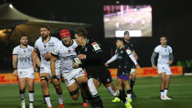 Le RC Toulon est éliminé de la Champions Cup et de toute compétition européenne après sa défaite (29-5) sur la pelouse de Glasgow vendredi. (Photo : Ian MacNicol/Getty Images)