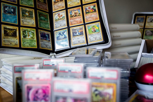 La collection de 100.000 cartes d'une valeur d'environ 100.000 euros. (Photo IDA MARIE ODGAARD/Ritzau Scanpix/AFP via Getty Images)