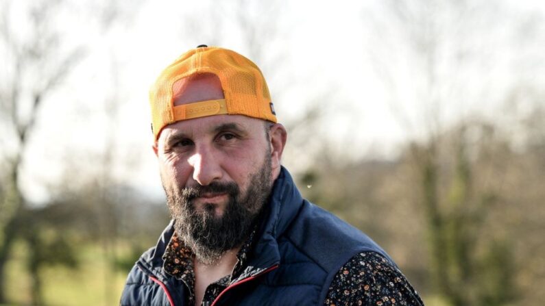 Jérôme Bayle à Montastruc-de-Salies, en Haute-Garonne, le 26 janvier 2024. (Crédit photo Miguel MEDINA / AFP)