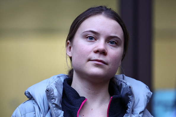 Greta Thunberg le 2 Février 2024 à Londres. (Photo HENRY NICHOLLS/AFP via Getty Images)