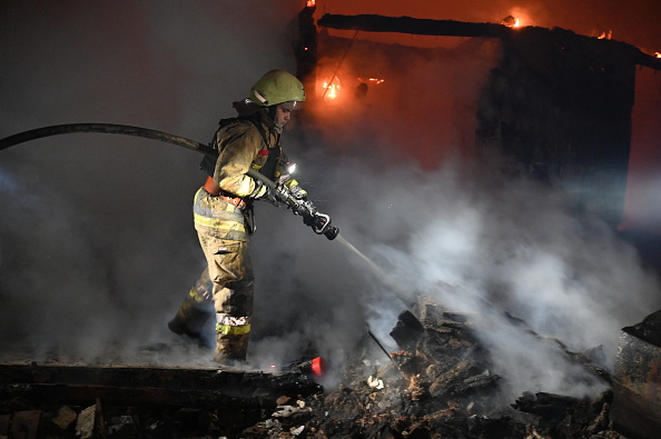 Kharkiv, le 10 février 2024.  (Photo SERGEY BOBOK/AFP via Getty Images)