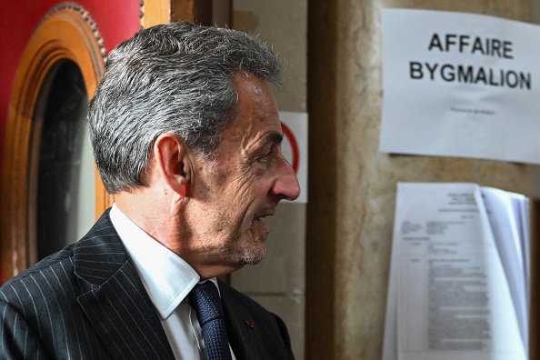 L'ancien Président Nicolas Sarkozy au palais de justice de Paris, le 14 février 2024. (Photo BERTRAND GUAY/AFP via Getty Images)