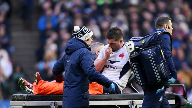 Le capitaine Grégory Alldritt, touché à la cuisse gauche lors de la victoire arrachée en l'Ecosse, ne sera pas rétabli pour la réception de l'Italie, le 25 février. (Photo : Stu Forster/Getty Images)