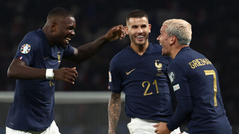 Le duel le plus alléchant des 8es de finale de la Ligue des champions: l'Inter Milan reçoit l'Atletico Madrid mardi (21h00), avec le choc entre deux fines gâchettes françaises, Marcus Thuram et Antoine Griezmann. (Photo : FRANCK FIFE/AFP via Getty Images)