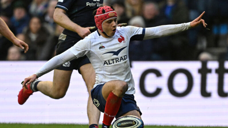 Louis Bielle-Biarrey, a prolongé de deux ans son contrat avec l'UBB qui court désormais jusqu'en 2027.  (Photo : PAUL ELLIS/AFP via Getty Images)