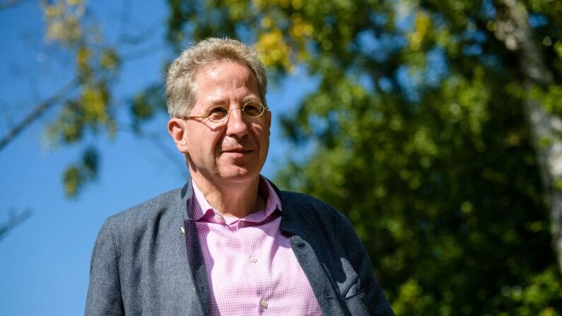 Hans-Georg Maassen, ancien chef du service de renseignement intérieur allemand, à Benshausen, en Allemagne, le 5 septembre 2021. (JENS SCHLUTER/AFP via Getty Images)