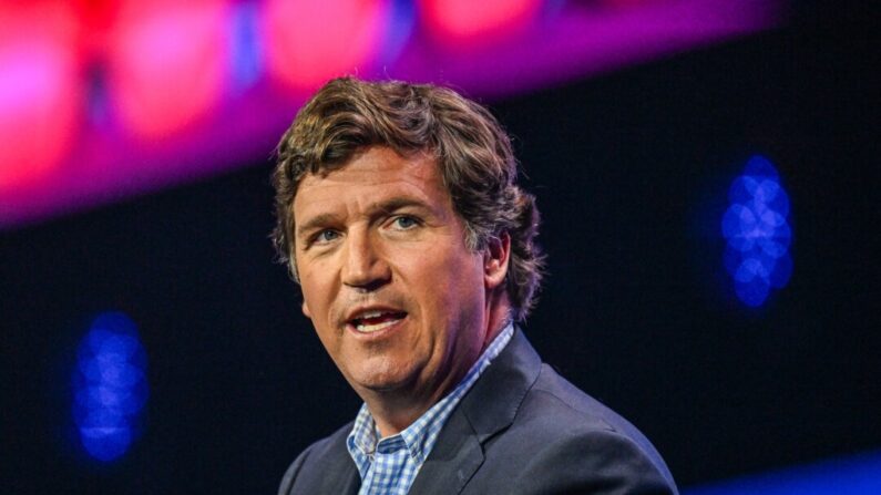 Tucker Carlson s'exprime à West Palm Beach, en Floride, le 15 juillet 2023. (Giorgio Viera/AFP via Getty Images)