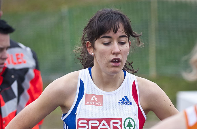 Cécile Jarousseau a été sacrée chez les femmes au championnat de France de cross (Photo : Jure Makovec/AFP via Getty Images)