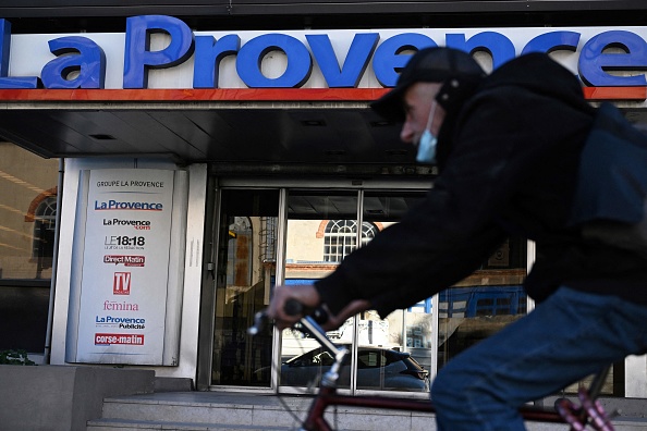 Le siège du journal La Provence à Marseille. (Photo CHRISTOPHE SIMON/AFP via Getty Images)