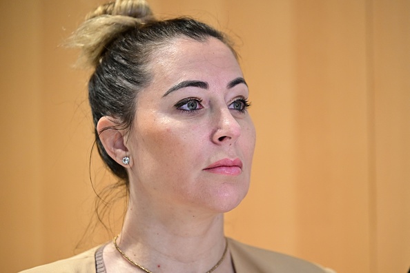 La patronne de l'agence d'influenceurs Shauna Events, Magali Berdah au palais de justice de Paris, le 10 mai 2023. (Photo BERTRAND GUAY/AFP via Getty Images)