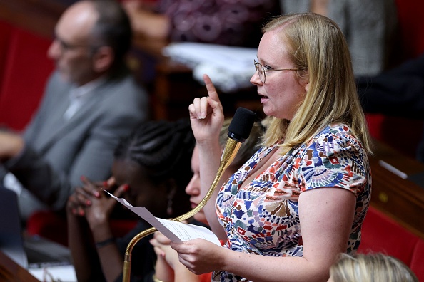 La députée de La France Insoumise Ersilia Soudais. (Photo THOMAS SAMSON/AFP via Getty Images)