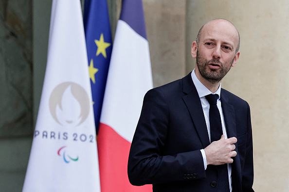 « Tout le pays souhaite qu'il n'y ait pas de grèves » pendant les Jeux olympiques, a déclaré le ministre de la Fonction publique Stanislas Guerini. (Photo STEPHANE DE SAKUTIN/AFP via Getty Images)