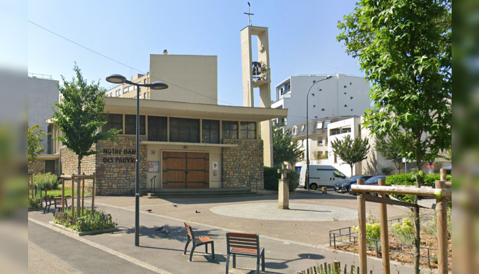 L'église Notre-Dame-des-Pauvres, à Issy-les-Moulineaux (Hauts-de-Seine). (Capture d'écran Google Maps)