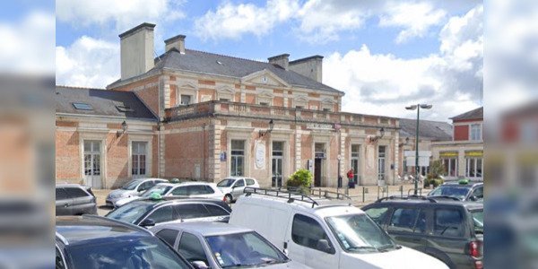 La gare de Quimper (Finistère). (Capture d'écran Google Maps)