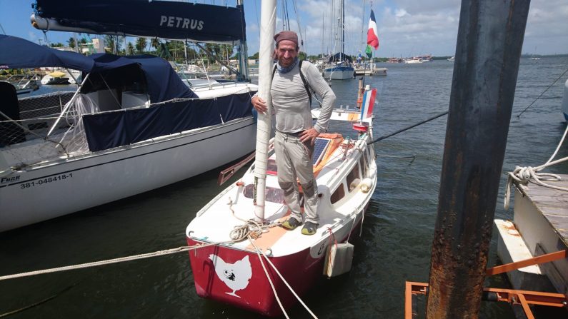 Yann Quénet et Baluchon au Brésil. (Crédit photo Yann Quénet)