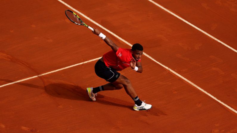 Arthur Fils n'a eu besoin que de 62 minutes pour écarter lundi l'Allemand Yannick Hanfmann au premier tour du Masters 1000 de Monte-Carlo. (Photo : Julian Finney/Getty Images)